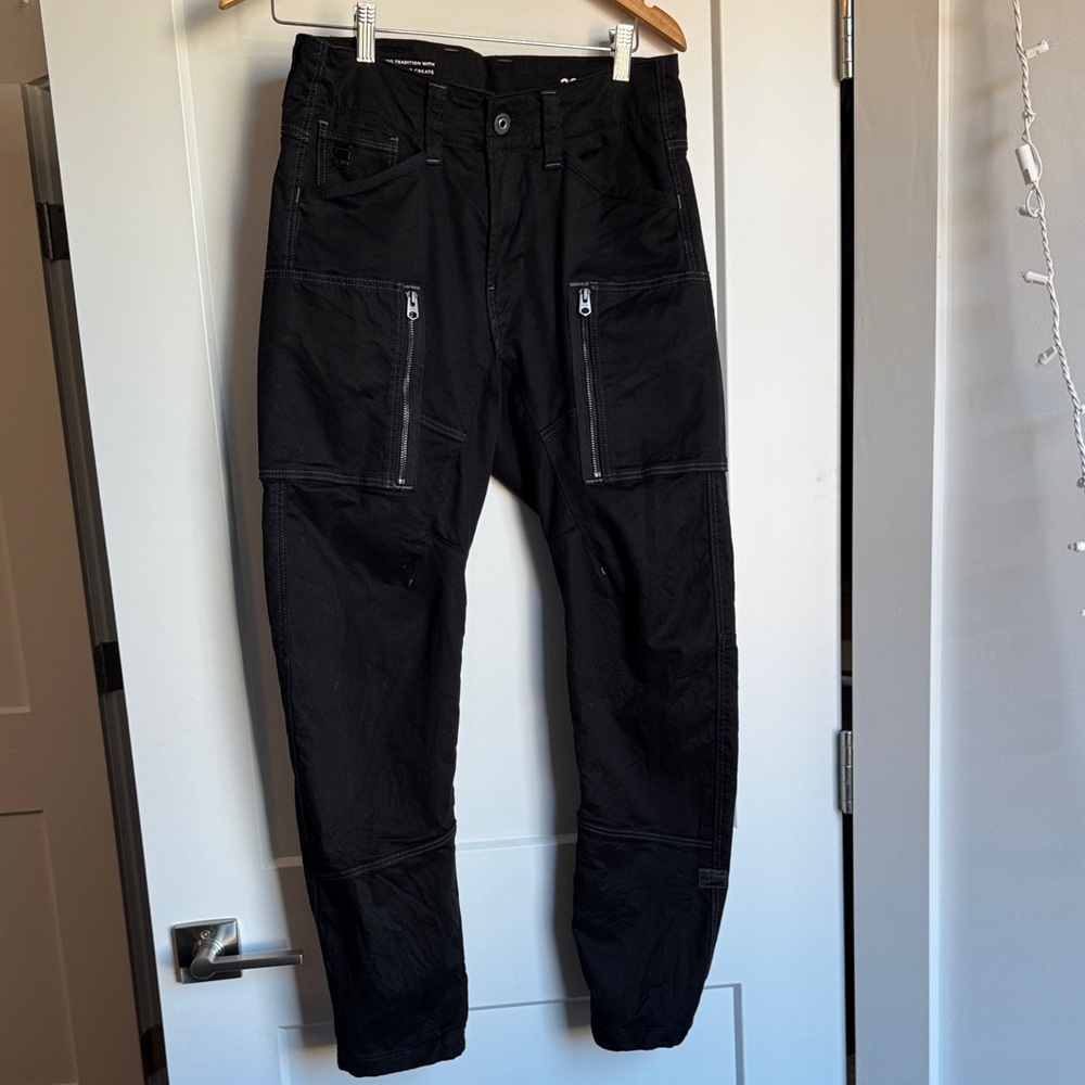 Zip pocket 3D skinny cargo pants 29/32